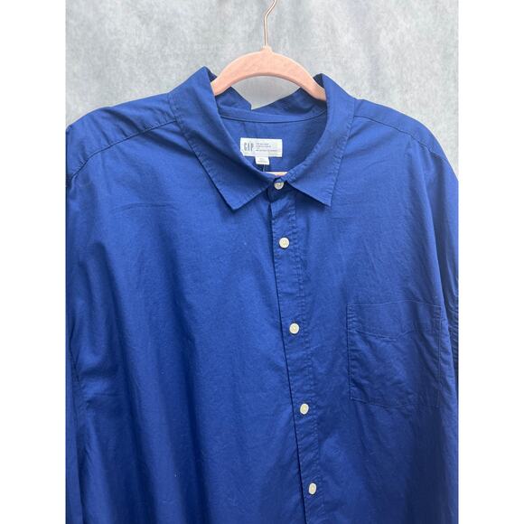 Gap Mens Stretch Poplin Big Button-Down Shirt Size XXL - Picture 7 of 12